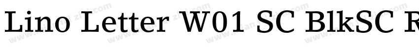 Lino Letter W01 SC BlkSC Regular字体转换